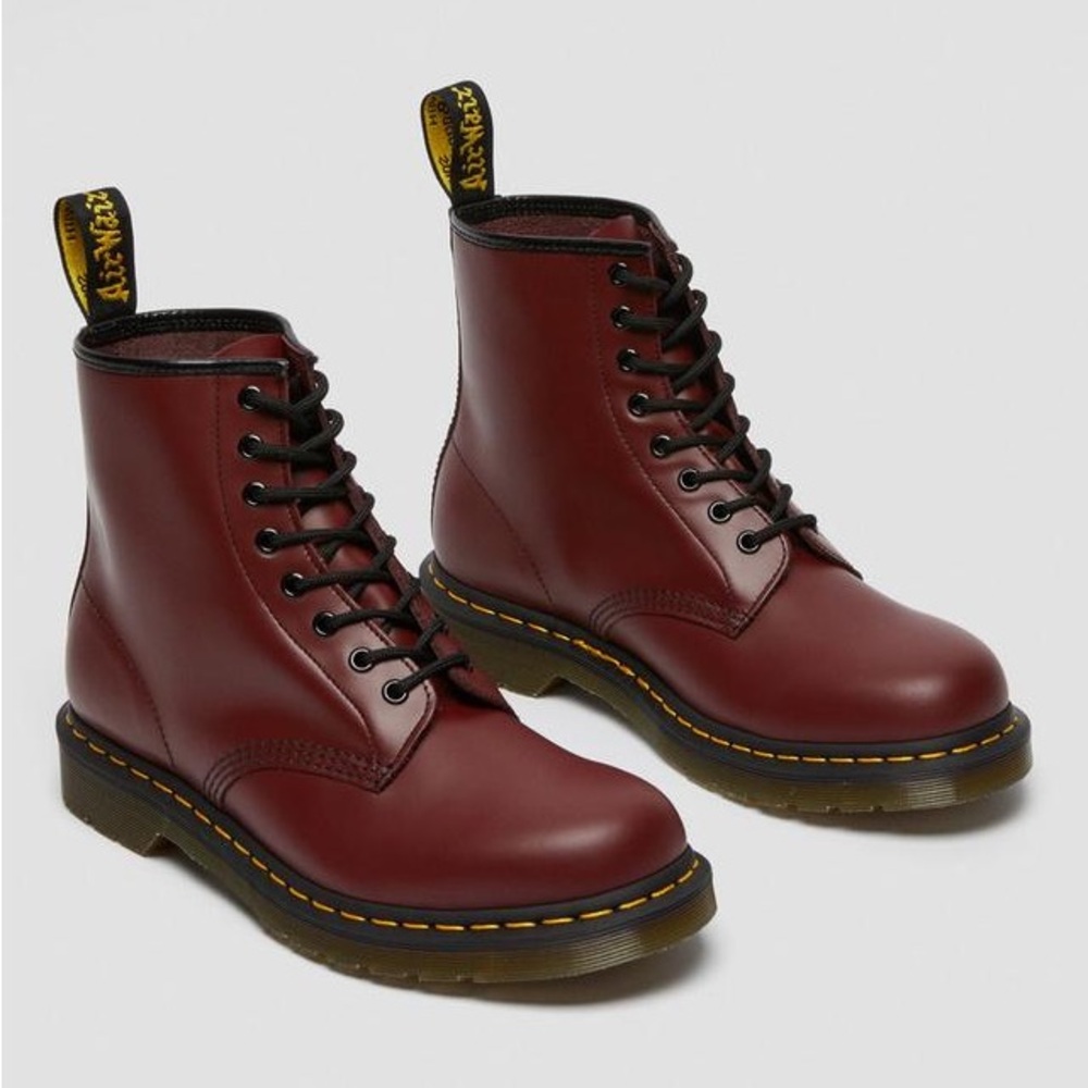 Dr. Martens Cherry Red (Burgundy) 1460 Smooth Leather Boots
